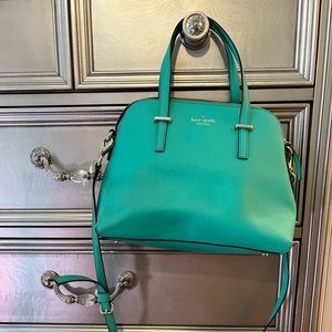 Kate Spade green satchel tote purse bag